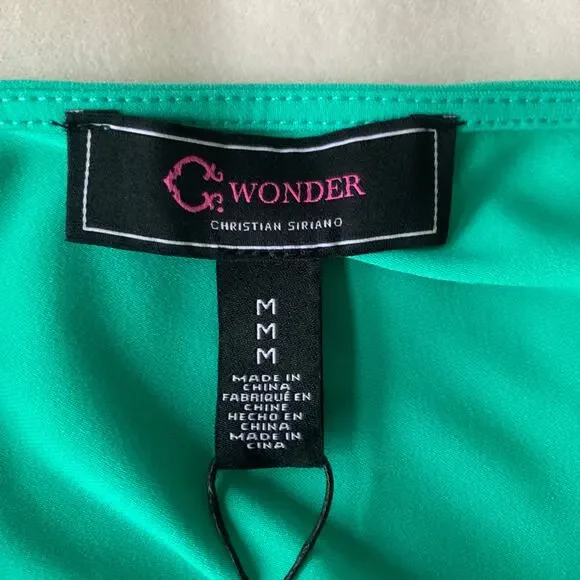 Christian Siriano C Wonder sleeveless jumpsuit V neck side pockets wide leg M - Picture 6 of 10